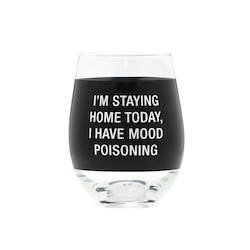 Wholesale trade: 7B - HAND PAINTED WINE GLASS - MOOD POISONING - 115540**