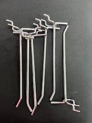 S - SLAT WALL - PEG BOARD HOOKS - 15CM X 6MM - Y HOOK - 01 **