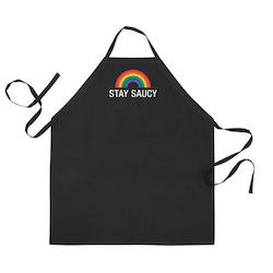 9A - BBQ APRON - STAY SAUCY.  - 129435**