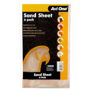 Sand Sheet Bird Cage Liner  - 6 Per Pack