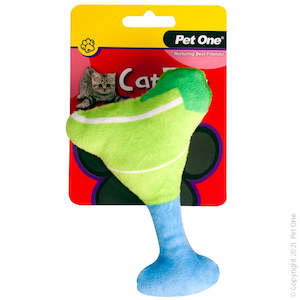 Animal - live: Pet One Cat Toy - Plush Meowtini Green 13.5cm