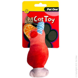 Pet One Cat Toy - Plush Meowjito Red 14cm