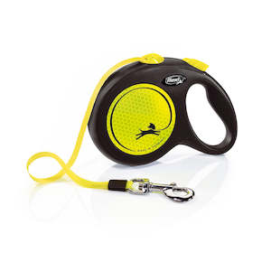 Flexi Neon Retractable Cord Lead 5mtr Small