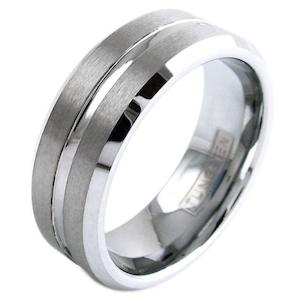 SAW 8mm TUNGSTEN MEN'S WEDDING RING