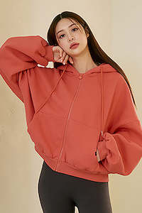 Napping Hood Zip-up_Fiesta Orange