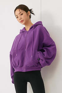 Clothing: Napping Hood Zip-up_Iris Orchid