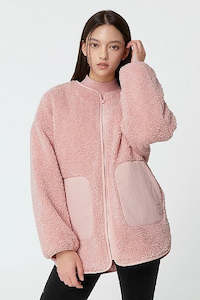 Pocket Sherpa Jumper_Lovely Pink