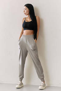 Medium Feather In-Band Jogger Pants_Shimmer Gray