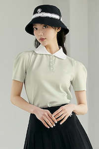 Clothing: Pique Puff Short Sleeve_Mint Foam