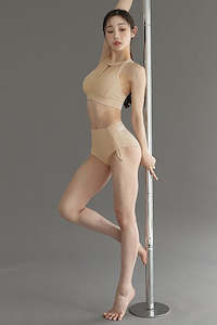 Pole Shirring Panty Shorts_Fog Beige