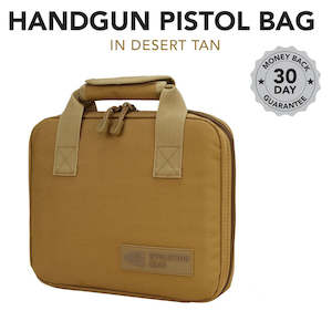 Evolution Gear Handgun Pistol Bag Soft Case With 5 Magazine Slots - Desert Tan #schg_600