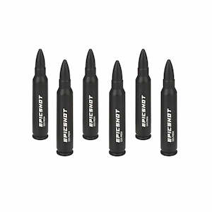 Epicshot Premium Metal Snap Caps - 223 Rem 6pk Black #Es119105