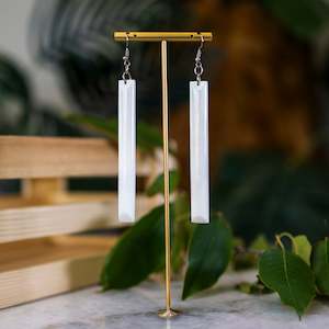 Internet only: Bone Toki Style Earrings- Large