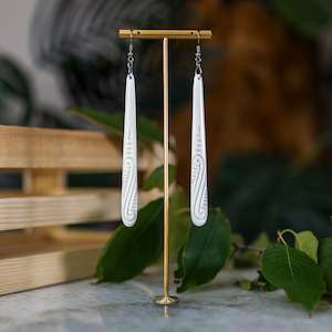 Internet only: Bone Drop Earrings Large