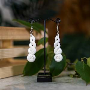 Bone Koru Earrings