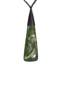 Pounamu Koru Drop Pendant