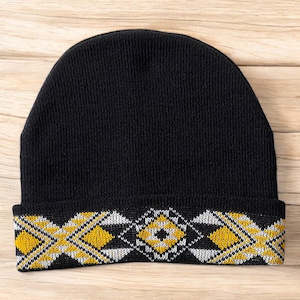 Yellow Taniko Beanie