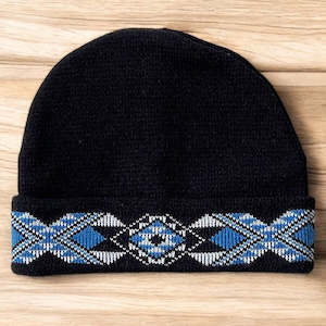 Light Blue Taniko Beanie