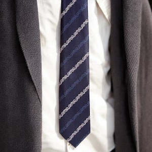 Blue Māori Necktie