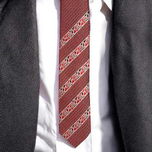 Red Māori Necktie