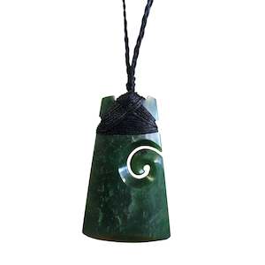 Pounamu Koru Toki Pendant