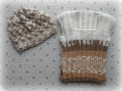 Handknitted Vest and Hat