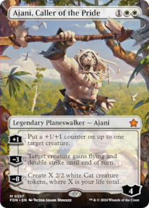 Ajani, Caller of the Pride (Borderless) [Foundations]