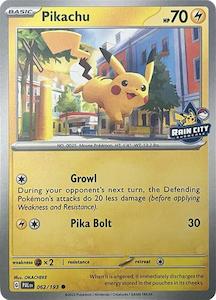 Pikachu (062/193) (Rain City Showcase) [Miscellaneous Cards]