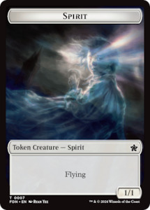 Toy: Spirit // Cat (0001) Doubled-Sided Token [Foundations Tokens]