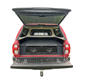 Ute Drawers: Xplora 1300mm Rear Ute Drawer - Dual top slide