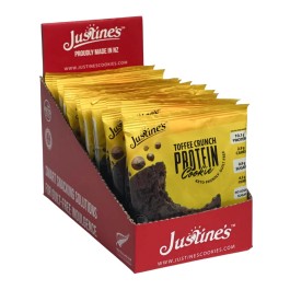 Justines Vegan Toffee Crunch Cookie 45 g (12 Pack)