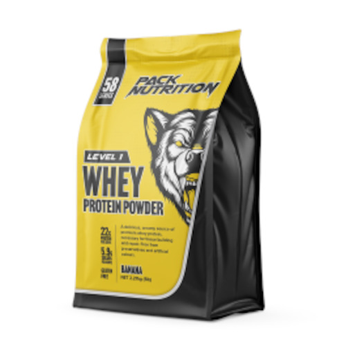 Pack Nutrition Level 1 Whey Protein Powder 5lb Bag