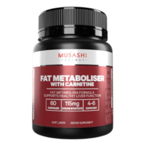 Musashi Fat Metaboliser W Carnitine 60 Capsules