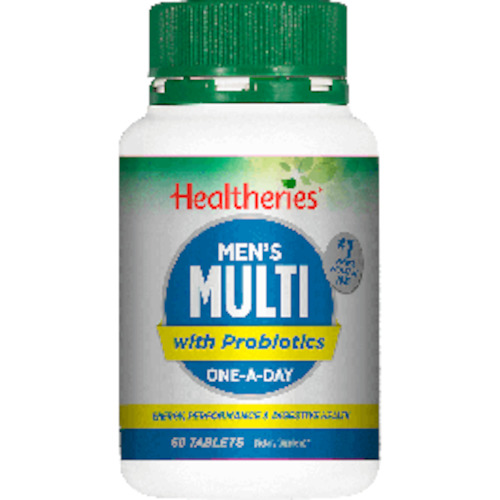 Internet only: Healtheries Mens Multi + Probiotic 60 Tablets