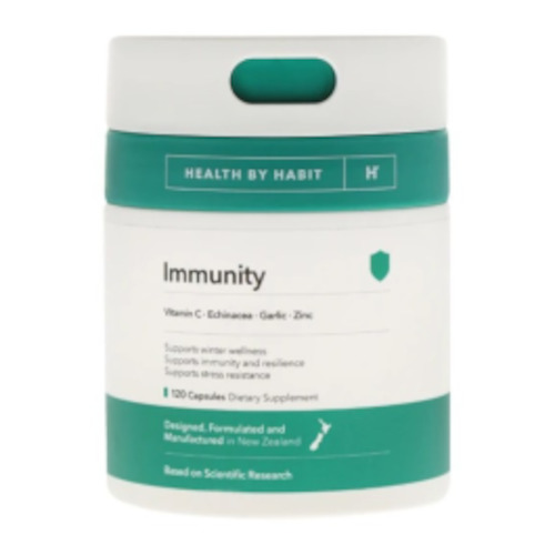 Internet only: Health By Habit Immunity 120 Capsules 02/25 Dated