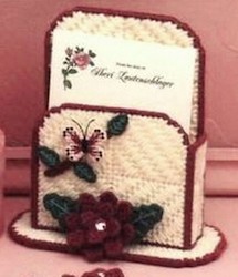 Butterfly & Roses Letter Holder