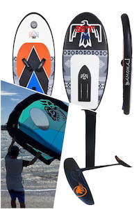 Wind Hawk Inflatable Wing Foil Board and Foil Package with Alien Wing