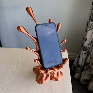 3d Prints: 3D Printed Splash phone holder copper silk