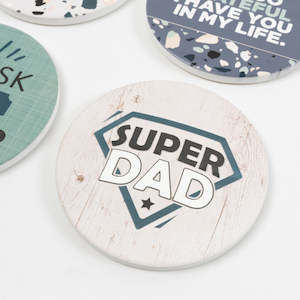 Wholesale trade: Father's Day Super Dad Coaster