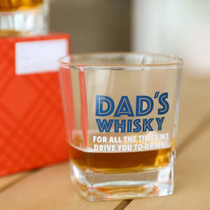 Father's Day Dads Whisky Glass