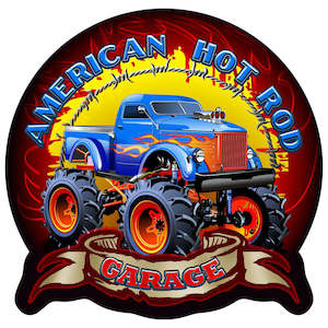 Wholesale trade: Off Road Hot Rod Wall Plaque