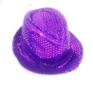 Shinning Hat Sequin Purple