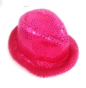 Shinning Hat Sequin Hot Pink