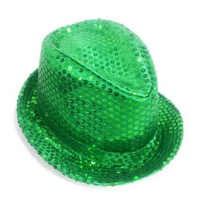 Shinning Hat Sequin Green