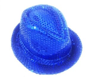 Shinning Hat Sequin Blue