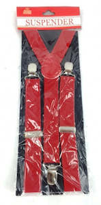 Wholesale trade: Adult Suspender Red