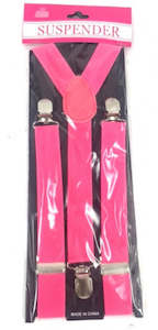 Adult Suspender Hot Pink