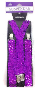 Adult Suspender Shinning Purple