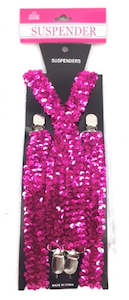 Wholesale trade: Adult Suspender Shinning Hot Pink