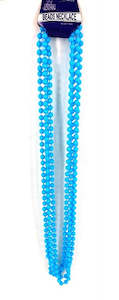 Beads Long Necklace (4pcs) 8mm*83cm Blue